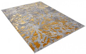 Изключителен модерен сив килим със златен мотив Ширина: 160 см | Дължина: 230 см