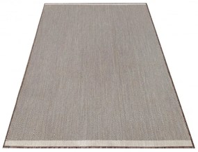 Семпъл и практичен гладък кафяв килим Ширина: 80 см | Дължина: 150 см