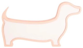 LED детска настолна лампа DOG LED/12W/230V розова