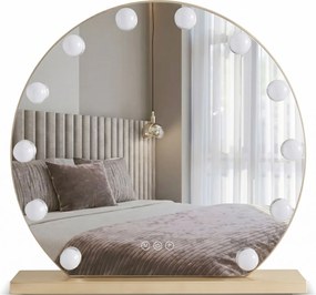 Огледало LED HOLLYWOOD L. Gold 50 cm
