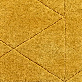 Вълнен килим в цвят горчица , 150 x 230 cm Kasbah - Think Rugs