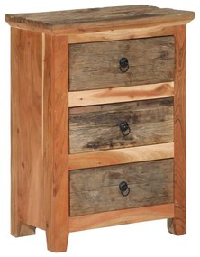 354322 vidaXL Страничен шкаф 55x33x75 см масивна акация