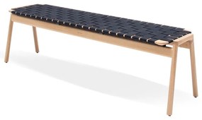 Пейка в черен/естествен цвят Klupa - Gazzda