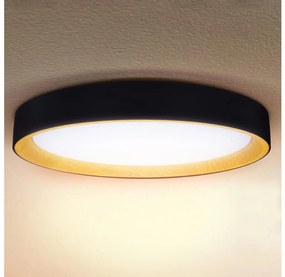 Brilagi - LED плафон LARIOS LED/72W/230V черен, диаметър 59 см, с възможност за димиране + дистанционно управление