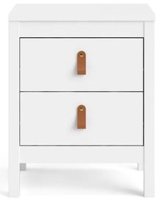 Бяло нощно шкафче Madrid - Tvilum