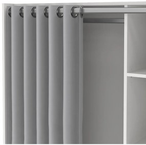 Бяло-сив гардероб 105x180 cm Kit - Tvilum