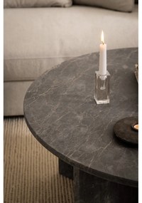 Сива мраморна кръгла масичка за кафе ø 90 cm Vega – Actona