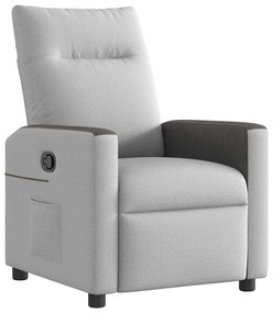 4104824 vidaXL Recliner Chair Cloud Grey Fabric
