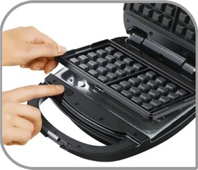 Машина за сандвичи в черно и сребристо Snack Time - Tefal