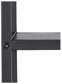 Черен двуетажен метален рафт Seaford - Actona