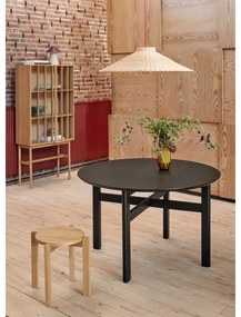 Черна кръгла трапезна маса ø 140 cm Fjord – Hübsch