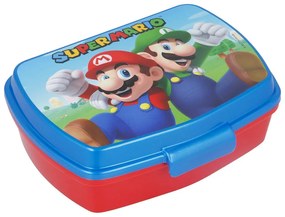 Уред за сандвичи Super Mario, Пластмаса, Червен, Син, 17 x 5.6 x 13.3 cm