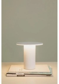 Бяла LED затъмняваща се настолна лампа (височина 18 cm) Fungo – Remember