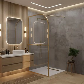 Параван за душ Rea Sky Brush Gold 100