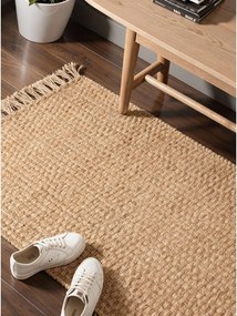 Двустранна/ръчно изработена ютена пътека в естествен цвят 80x300 cm Fjord – Hanse Home