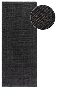 Черна пътека от юта 80x200 cm Bouclé - Hanse Home