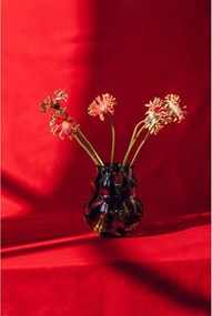 Тъмнокафява стъклена ръчна изработка ваза (височина 22 cm) Dam – noo.ma