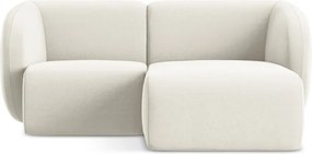 Бежов кадифен ъглов диван (десен ъгъл) Lani – Makamii