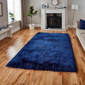Морски син килим , 150 x 230 cm Polar - Think Rugs