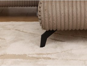 Кафяв ъглов диван от рипсено кадифе (десен ъгъл L форма) Marbeya – Ropez