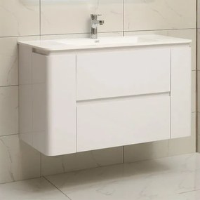 Конзолен PVC шкаф ICP 10046, Inter Ceramic, с умивалник, 100x46x60см