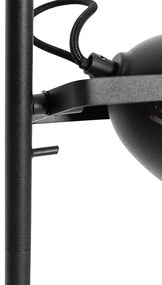 Индустриална подова лампа черна 2-лампи - Emado