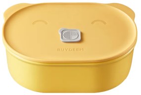 Керамична кутия за обяд Buydeem CT3007-MY, 500 мл, 19.5х16.5 см, Термоустойчива до 230°C, Съвместима с фурна и микровълнова, Жълт
