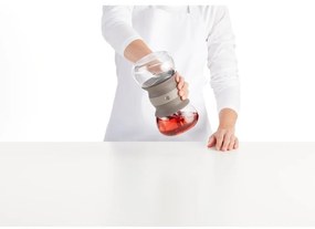 Светлокафяв стъклен чайник с цедка 500 ml – Lékué