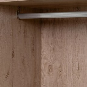 Отворен модулен шкаф от декор от дъб в естествен цвят 80x180x45 cm Modular – Casa Selección