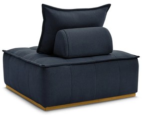 Тъмносиньо шенилово кресло Elisa – Bobochic Paris