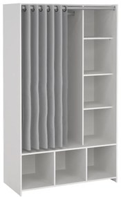 Бяло-сив гардероб 105x180 cm Kit - Tvilum