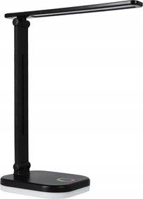 LED RGBW димируема настолна лампа с безжично зареждане LED/7W/5V USB черна