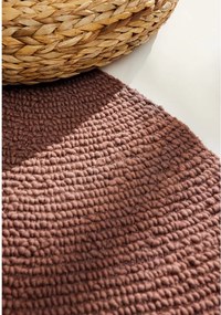 Ръчно изработен вълнен кръгъл килим в тухлен цвят ø 120 cm Calmio – Hanse Home