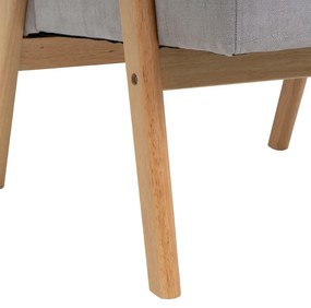 Сиво шенилово кресло Vintage – Casa Selección