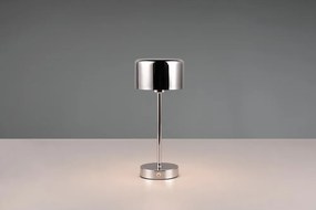 LED настолна лампа с възможност за димиране в лъскаво сребро (височина 30 cm) Jeff - Reality