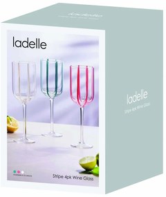 Чаши за вино в комплект от 4 бр. 350 ml Stripe – Ladelle