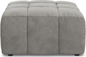 Сива кадифена табуретка Aloha – Makamii