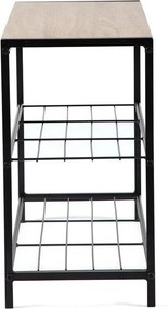 Черна стоманена стойка за обувки 63x44x30 cm Asten – Bonami Essentials