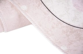 Светлорозов детски килим 120x180 cm Princess Panda – Vitaus