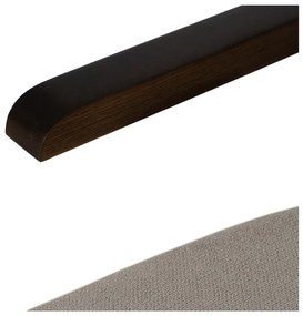 Кафяво-сиво шенилово кресло Industra – Ixia