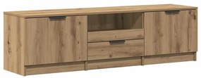 856851 vidaXL ТВ шкаф, дъб артизан, 140x35x40 см, инженерно дърво