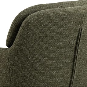 Тапициран трапезен стол с подлакътници в цвят каки Dora – Actona