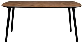 Трапезна маса с орехов плот 90x165 cm Clover - Dutchbone