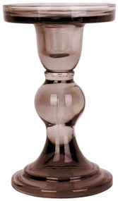 Кафяв стъклен свещник Изкуство Glass Art - PT LIVING