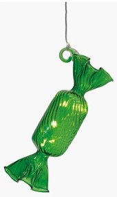 Зелена висяща коледна светлинна украса ø 1,5 cm Hannah – Sirius