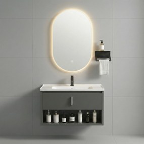 Комплект мебели за баня с мивка Toledo 60cm Grey