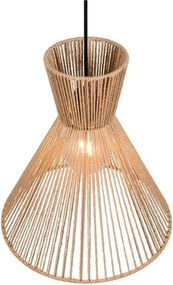 Метално висящо осветително тяло в естествен цвят с абажур от хартиен шнур ø 35 cm Rosalie – Reality