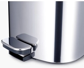 Пластмасово кошче за боклук с педал в сребрист цвят 5 l Luxe – Joseph Joseph