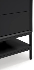 Черно нощно шкафче Platt – Teulat