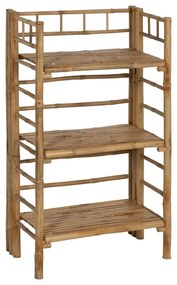 Бамбуков стелаж в естествен цвят 61x104x34 cm Manali – Ixia
